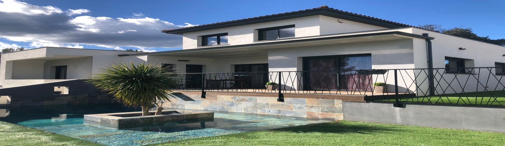 15mn Mtp Nord Villa neuve standing 150m2 avec 150m2  dépendances+ GGE
